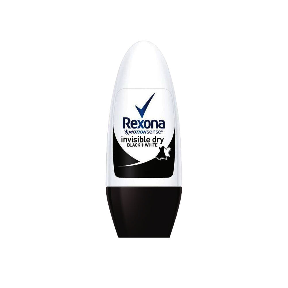 Rexona Deodorant Womens Roll On Motion Sense Invisible Black and White 48H 50ml