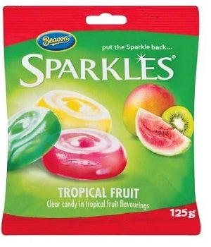 Beacon Sparkles Tropical Fruit 125g