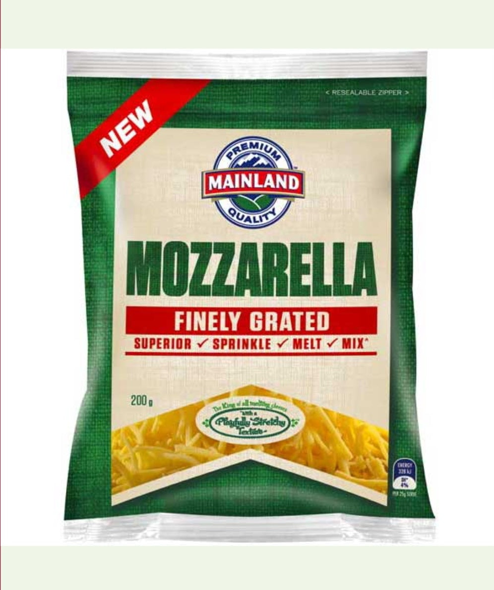 Mainland Mozzarella Grated Cheese 200g