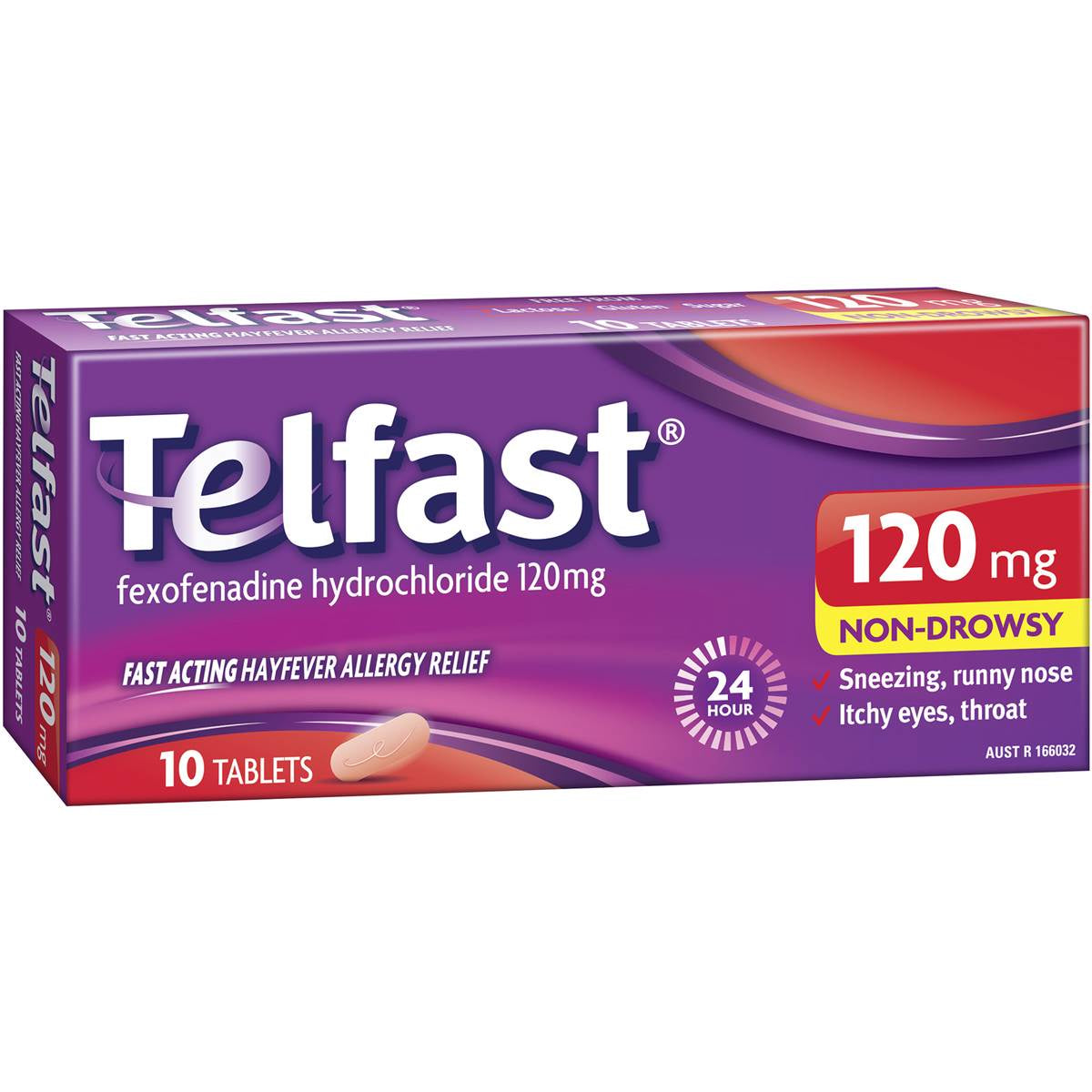 Telfast Hayfever 120mg Antihistamine Tablets 10pk