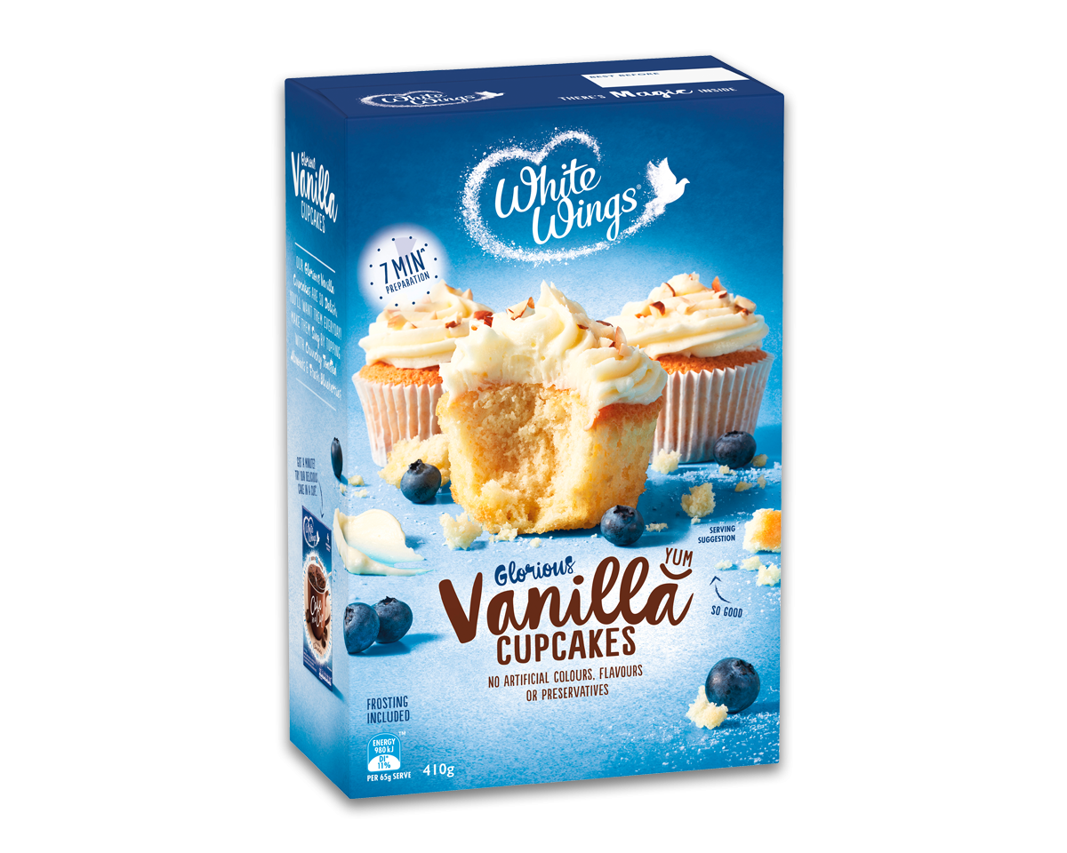 White Wings Cupcake Mix Vanilla  410gm