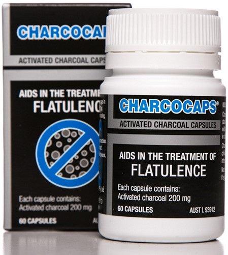 Charco Activated Charcoal Caps 200mg 60c