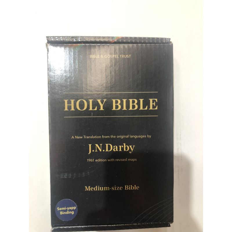 JN Darby Medium Bible No 15 Semi-Yapp Binding with Extra Notes