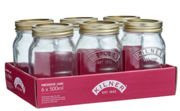 Kilner Preserve Jar 500ml - Set 6