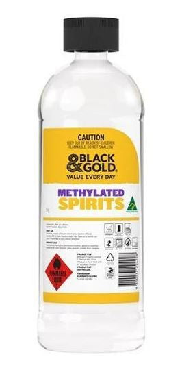 Black & Gold Methylated Spirits 1L