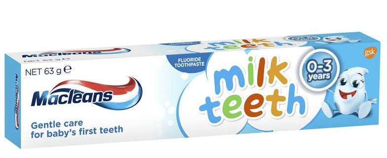 Macleans Kids Toothpaste Milk Teeth  0-3 Years 63g