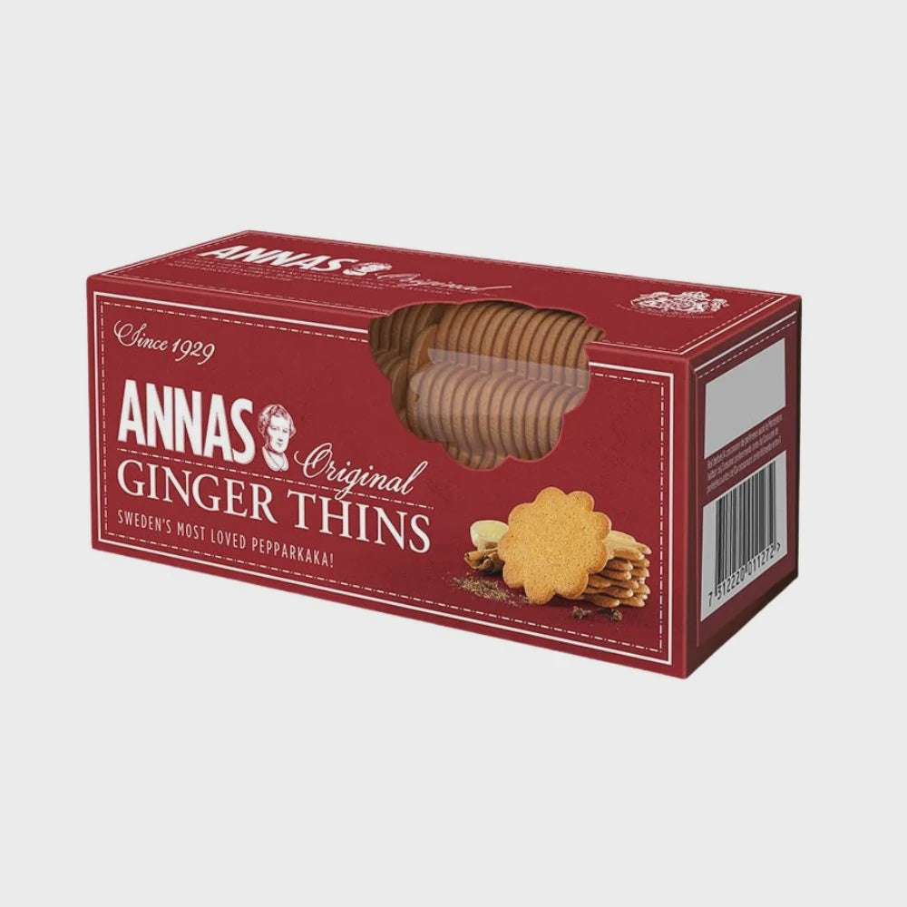 Annas Thins Biscuits Ginger 150g^