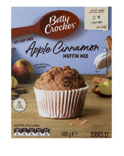 Betty Crocker Apple Cinnamon Muffin Mix 500g^