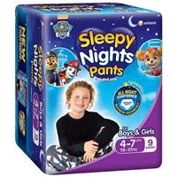 Babylove Sleepy Nights 4-7Y 9pk