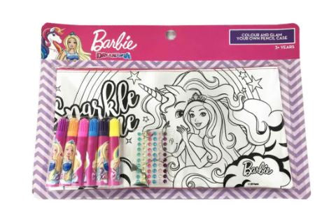 Barbie Colour & Glam Your Own Pencil Case