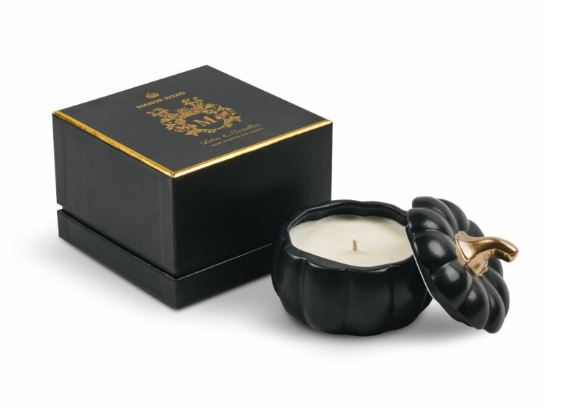 Manor Road Matte Black Pumpkin Candle