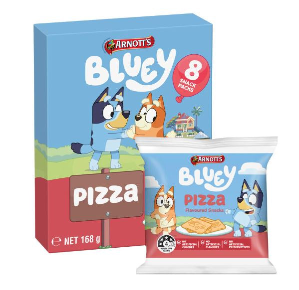 Arnotts Multipack Bluey Pizza Biscuits 168g