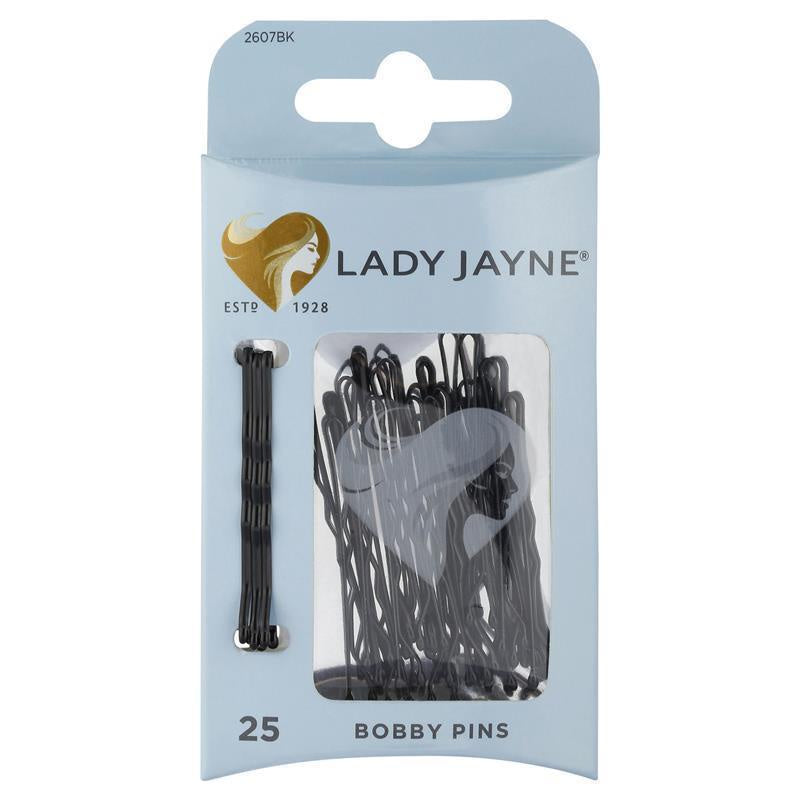 Lady Jayne Bobby Pins -vBlack 25pk