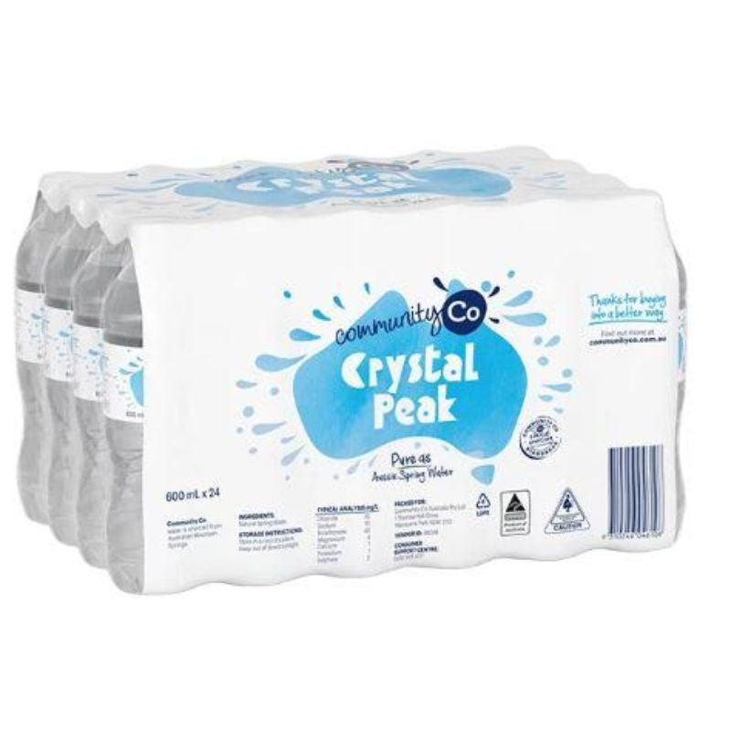 Community Co Spring Water 24 x 600ml^