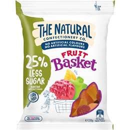 The Natural Confectionery Co Fruit Basket 220g