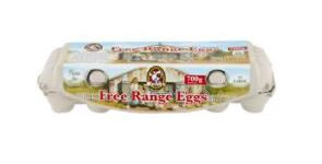 JL King Fresh Free Range Eggs 700g per Dozen