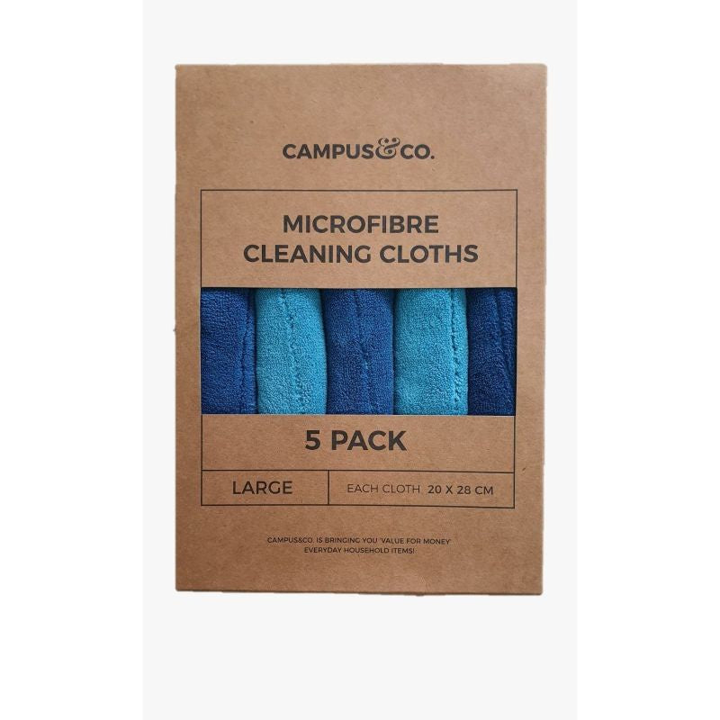 Campus&Co. Double Layer Aqua Microfibre Cleaning Cloth 20 x 28 - 5pk