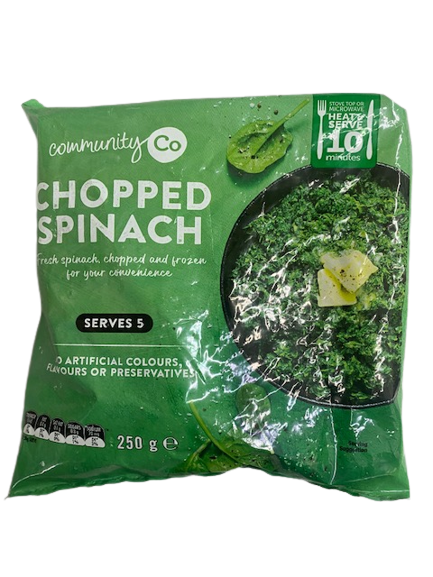 Community & Co Spinach Chopped 250g