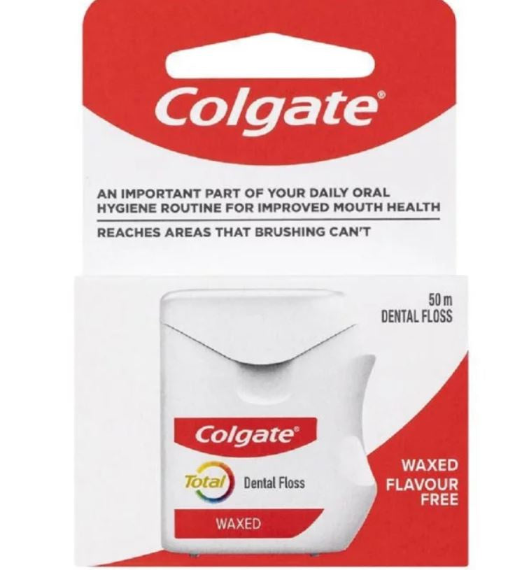 Colgate Total Waxed Dental Floss 50m