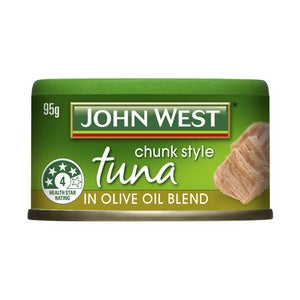 John West Tuna Chunk Style In Olive Oil Blend 95g^