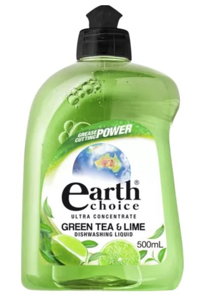 Earth Choice Ultra Conc Dishwash Green Tea & Lime 500ml