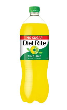 Diet Rite No Sugar Pine Lime 1.25L