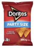 Doritos Corn Chips Cheese Supreme Party Size 380g