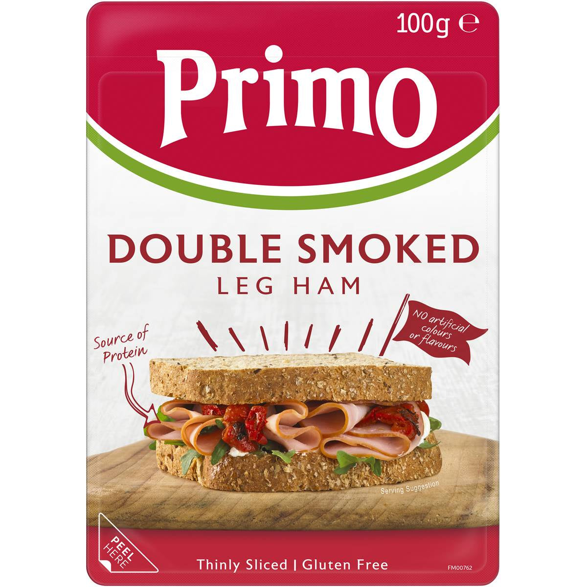 Primo Leg Ham Double Smoked Shaved 100g