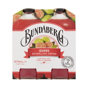 Bundaberg Sparkling Drink Guava 4x375ml