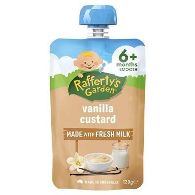 Rafferty's Garden 6m+ Vanilla Custard 120g