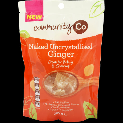 Community Co Uncrystallised Ginger 200g