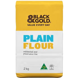 Black & Gold Plain Flour 2kg^