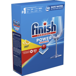 Finish Power Essential Dishwashing Tablets Lemon Sparkle 60 pk