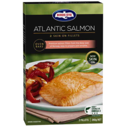 Birds Eye Atlantic Salmon Natural 2pk 250g