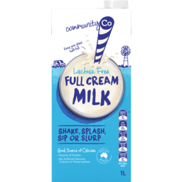 Community Co Lactose Free UHT Milk Full Cream 1L