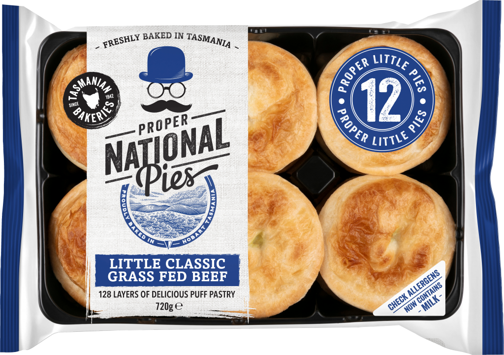 National Pies Classic Beef Party Pie 12pk