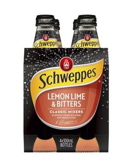 Schweppes Multipack Lemon Lime & Bitters 4x300ml