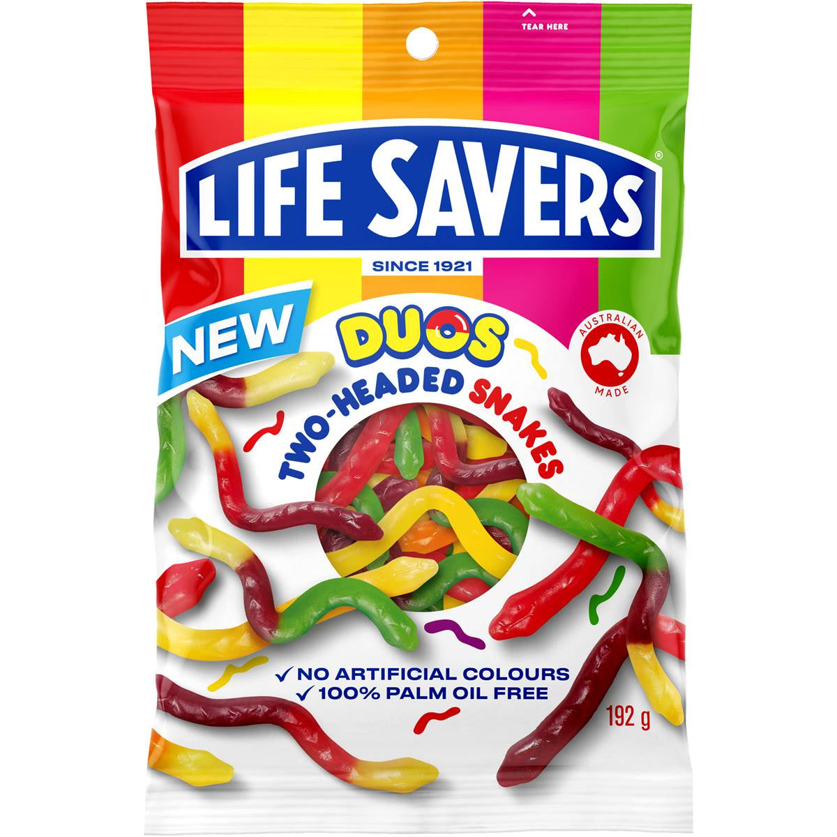 Lifesaver Two Headed Snakes 192g