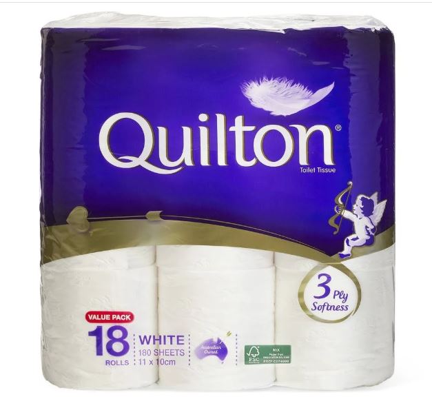 Quilton 3ply Toilet Tissue 18pk