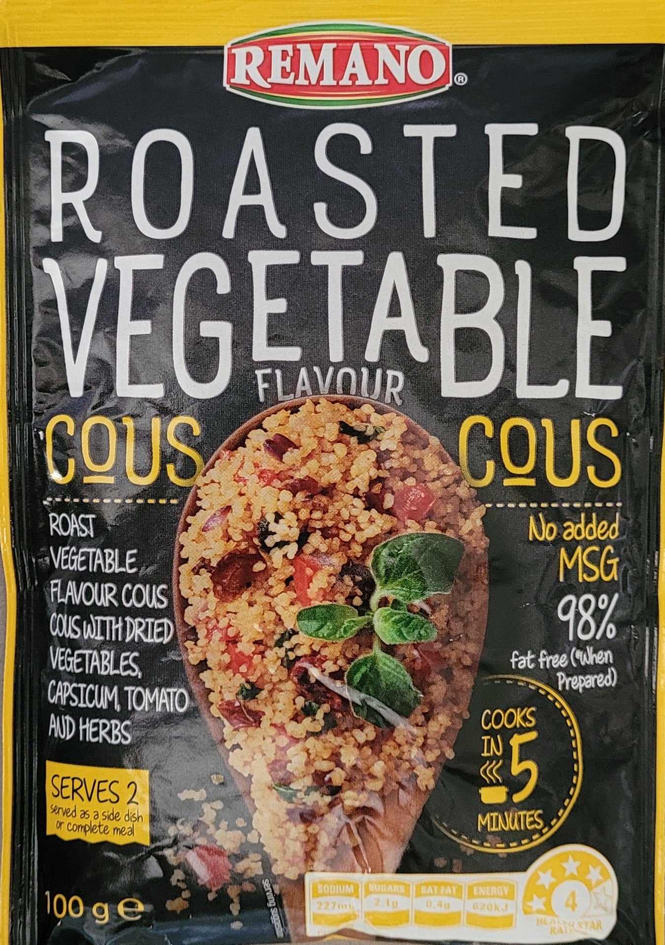 Remano Roasted Vegetable Cous Cous 100g