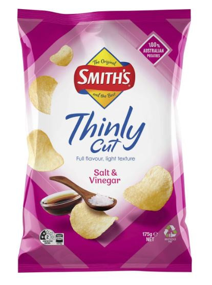 Smiths Thinly Cut - Salt & Vinegar 175g