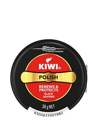 Kiwi Shoe Polish Tin Black 38g