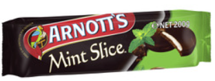 Arnotts Chocolate Biscuits Mint Slice 200g