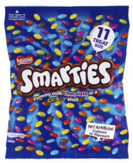 Nestle Smarties Share Pack 11pk 127g