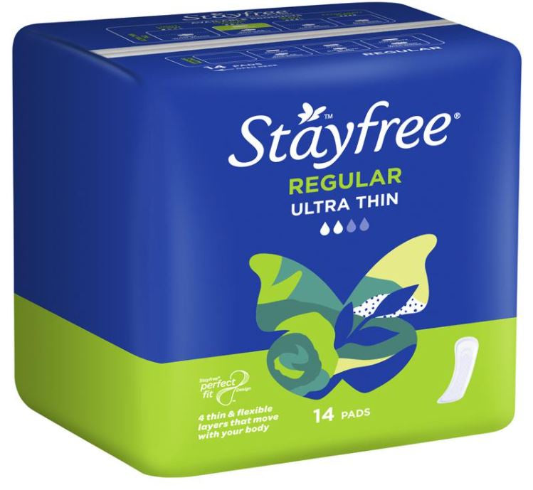 Stayfree Ultra Thin Regular with Wings 14pk