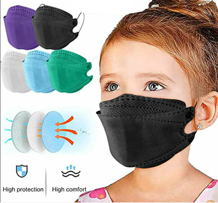 Disposable 4Ply Children's Face Masks  5pk - Assorted Colours